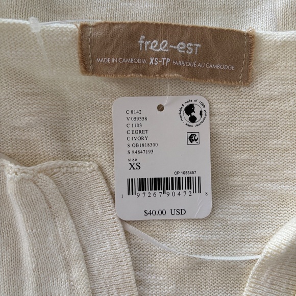 Free People Free-est Marina Del Sol Sweater Top - Picture 4 of 7